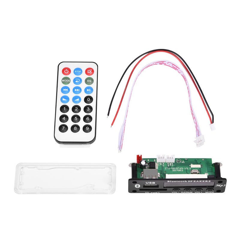 ZERONE لوحة فك تشفير MP3 WMA وحدة صوتية بلوتوث 4.2 12 فولت، دعم تبديل USB/SD بطاقة/بلوتوث/FM - Image 2